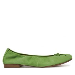 Baleriny Tamaris. Zielone baleriny damskie Tamaris, bez wzorów, bez obcasa. Za 179.99 zł.