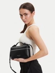 Emporio Armani Torebka EW004564 AF19229 UC001 Czarny. Czarne listonoszki damskie Emporio Armani, bez wzorów, ze skóry, bez dodatków. Za 1,318.99 zł.