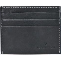 VIP COLLECTION - Portfel skórzany. Czarne portfele męskie VIP COLLECTION, z materiału. W wyprzedaży za 24.90 zł.
