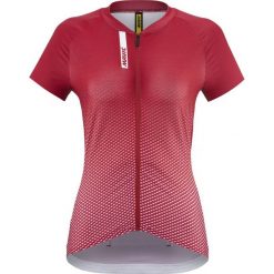 Damski jersey Mavic Aksium. Czerwone koszulki sportowe damskie MAVIC, bez wzorów, z jersey, bez kołnierzyka, bez ramiączek, rowerowe. Za 452.00 zł.