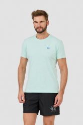 LA MARTINA Miętowy męski t-shirt Jersey, Rozmiar L. Zielone t-shirty męskie La Martina, l, bez wzorów, z jersey, bez kołnierzyka. W wyprzedaży za 133.99 zł.