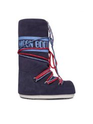 Moon Boot Śniegowce Mb Icon Suede Laces 80D1403050 Granatowy. Niebieskie buty zimowe dziewczęce Moon Boot, ze skóry, bez zapięcia. Za 1,319.00 zł.