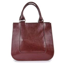 Torebka skórzana kuferek DAN-A T228 koniakowa. Torebki do ręki damskie DAN-A, bez wzorów, ze skóry, bez dodatków. Za 299.99 zł.