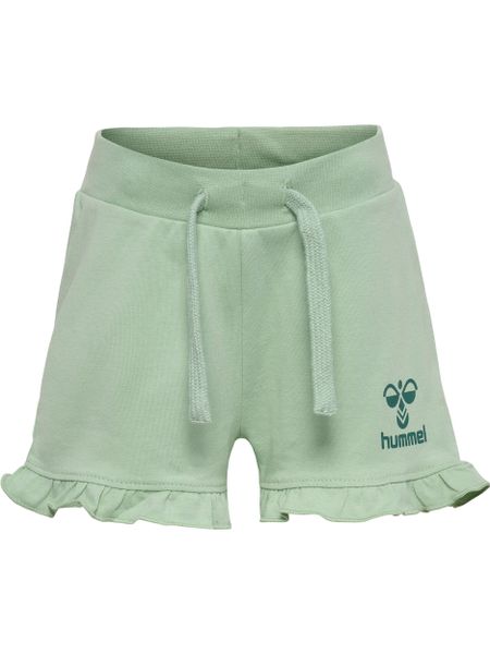 Szorty dla dziewczynki Hummel Talya Ruffle. Czerwone spodenki dla dziewczynek Hummel, bez wzorów, z bawełny, eleganckie, z standardowym stanem. Za 123.27 zł.