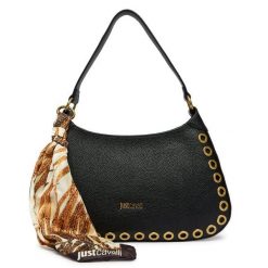 Torebka Just Cavalli. Czarne torebki do ręki damskie Just Cavalli, bez wzorów, klasyczne, bez dodatków. Za 759.99 zł.