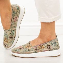 Multi skórzane półbuty damskie Filippo Dp4555/26. Żółte półbuty damskie Filippo, na lato, bez wzorów, z jeansu, casualowe, bez obcasa, bez zapięcia. Za 219.00 zł.