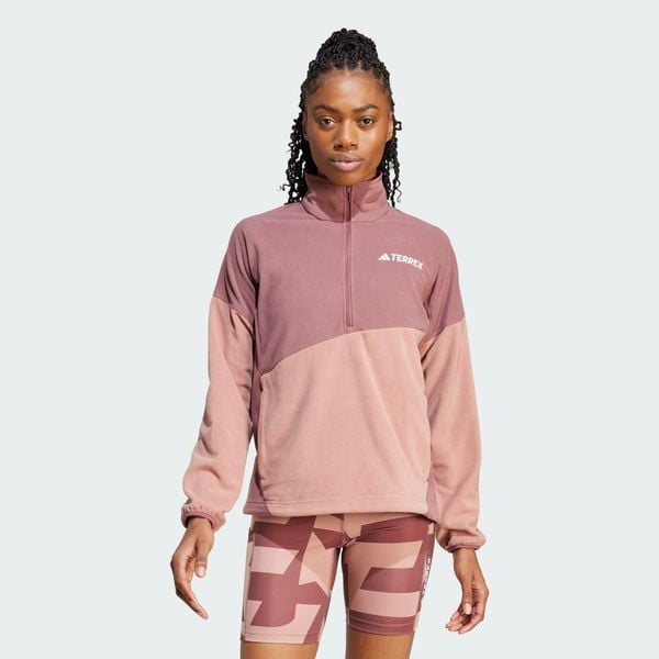 Kurtka Terrex Multi Climawarm Fleece. Brązowe kurtki damskie Adidas, m, bez wzorów, z polaru, bez kaptura. W wyprzedaży za 284.15 zł.
