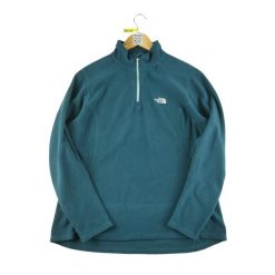 Second life - Kobaltowy polarowy sweter damski TNF - Stan dobry. Niebieskie swetry damskie The North Face, bez wzorów, z polaru, sportowe, bez kołnierzyka, bez ramiączek, bez kaptura. Za 105.71 zł.