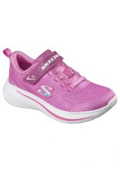 Buty SKECHERS WAVE 92 Rose. Czerwone obuwie sportowe damskie Skechers, bez wzorów, z materiału, na fitness i siłownię. Za 149.99 zł.