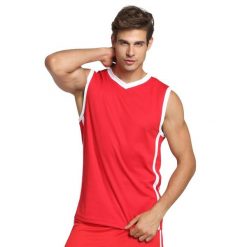 Męska Szybkoschnąca Koszulka Do Koszykówki Bez Rękawów. Białe koszulki sportowe męskie SPIRO, l, bez wzorów, z materiału, bez kołnierzyka, bez ramiączek, na fitness i siłownię. Za 78.99 zł.