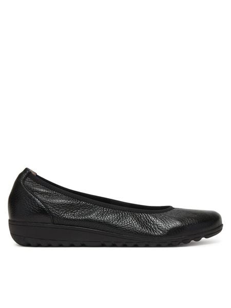 Caprice Baleriny 9-22161-44 Czarny. Czarne baleriny damskie Caprice, bez wzorów, ze skóry, bez obcasa. Za 241.99 zł.