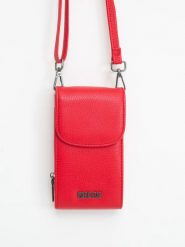 Mini torebka etui na telefon czerwona jj574123 603. Czerwone plecaki damskie Big Star, bez wzorów, retro. W wyprzedaży za 99.99 zł.