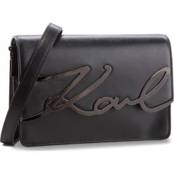 Torebka KARL LAGERFELD - 86KW3032 Blk/Gn Mtl. Czarne listonoszki damskie marki KARL LAGERFELD, ze skóry. W wyprzedaży za 1,039.00 zł.