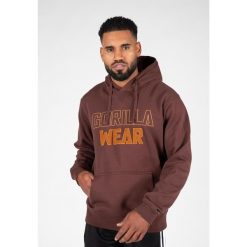 Nevada Bluza z kapturem - Brązowy. Brązowe bluzy męskie GORILLA WEAR, xl, bez wzorów, z kapturem, na fitness i siłownię. Za 340.00 zł.