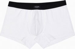 Ombre Bokserki męskie bawełniane - białe U286 XXL. Białe bokserki męskie Ombre, m, bez wzorów, z bawełny. Za 29.99 zł.