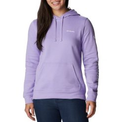 Bluza trekkingowa damska Columbia Trek Graphic Hooded. Fioletowe bluzy sportowe damskie Columbia, xs, bez wzorów, bez kaptura, trekkingowe. Za 149.99 zł.