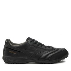 Buty do piłki nożnej Mizuno. Czarne buty sportowe męskie Mizuno, bez zapięcia, do piłki nożnej. Za 343.99 zł.