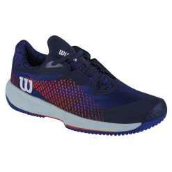 Buty do tenisa męskie, Wilson Kaos Swift 1.5. Niebieskie buty sportowe męskie Wilson, z gumy, bez zapięcia, tenisowe. Za 399.99 zł.