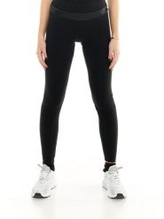 Legginsy na co dzień na siłownię. Czarne legginsy damskie LEONE 1947 APPAREL, xs, bez wzorów, z gumy. Za 63.11 zł.