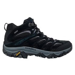 Buty trekkingowe męskie Merrell Moab 3 Mid Gtx Gore-tex. Czarne trekkingi męskie Merrell, za kostkę, trekkingowe, gore-tex. Za 908.00 zł.