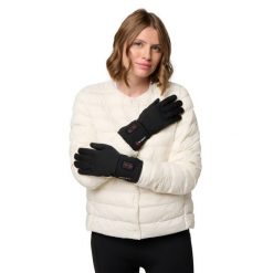 Ogrzewane rękawiczki dla dorosłych - 1 para, baterie. Czarne rękawiczki damskie G-HEAT, na zimę, bez wzorów, sportowe. Za 566.68 zł.