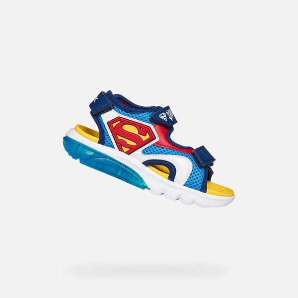 Sandały GEOX J SANDAL CIBERDRON B Niebieski. Czerwone sandały męskie Geox, z syntetyku, bez zapięcia. Za 261.99 zł.