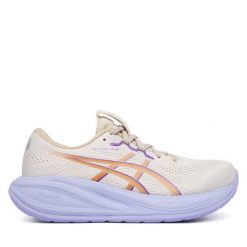 Buty do biegania Asics. Białe obuwie sportowe damskie Asics, bez wzorów, do biegania. Za 659.99 zł.