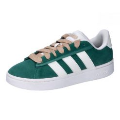 Buty adidas Grand Court Alpha wygodne lifestyle. Czarne obuwie sportowe damskie Adidas, bez wzorów, z gumy, trekkingowe. Za 444.15 zł.