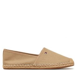 Espadryle Tommy Hilfiger. Brązowe espadryle damskie Tommy Hilfiger, bez wzorów, bez obcasa, bez zapięcia. Za 169.99 zł.