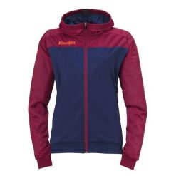 Kurtka damska Kempa Prime Multi. Czerwone bluzy sportowe damskie Kempa, xs, bez wzorów, z kapturem. W wyprzedaży za 224.50 zł.