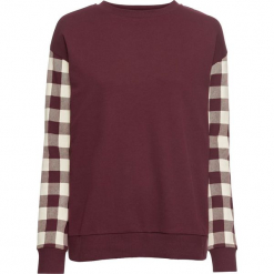 Bluza dresowa bonprix czerwony klonowy - naturalny w kratę. Bluzy damskie marki KALENJI. Za 59.99 zł.