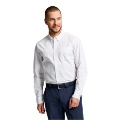 Koszula Slam Deck Dorosłych. Białe koszule męskie SLAM, m, bez wzorów, z bawełny, klasyczne, bez kołnierzyka, bez ramiączek. Za 407.99 zł.