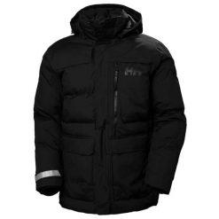 Kurtka puchowa Helly Hansen Tromsoe. Czarne kurtki męskie Helly Hansen, na zimę, m, bez wzorów, z materiału, klasyczne, bez kaptura. Za 1,312.20 zł.