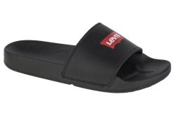 Klapki Damskie Levis Na Basen Sportowe Basenowe. Czarne klapki damskie Levi's, bez wzorów, z materiału, sportowe, bez obcasa. Za 99.00 zł.