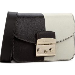Torebka FURLA - Metropolis 885774 B BKS4 AFS Onyx/Petalo. Białe listonoszki damskie Furla, ze skóry. W wyprzedaży za 679.00 zł.