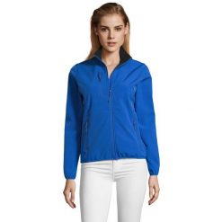 Kurtka Damska Radian Soft Shell. Niebieskie kurtki sportowe damskie SOL'S, s, bez wzorów, bez kaptura, trekkingowe. Za 181.99 zł.