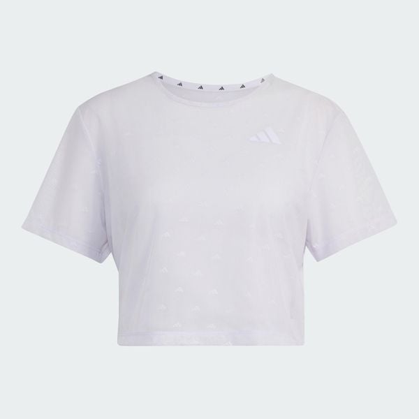 Koszulka PrimeLift Essentials Workout Boxy Mesh. Fioletowe koszulki sportowe damskie Adidas, l, bez wzorów, z elastanu, bez kołnierzyka. Za 143.20 zł.