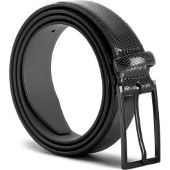 Pasek Męski BOSS - Gary-P 50380638 100 Black 001. Czarne paski damskie Boss, w paski, ze skóry. W wyprzedaży za 239.00 zł.