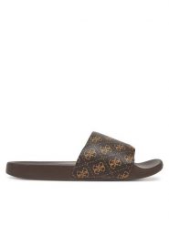 Guess Klapki FMJTOKELE19 Brązowy. Brązowe klapki męskie Guess, z tworzywa sztucznego. Za 179.99 zł.