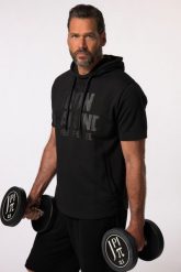 Męska Bluza z kapturem Iron Anvil fitness rękaw 1/2 szybkoschnąca kaptur. Czarne bluzy męskie JAY-PI, m, bez wzorów, z bawełny, z kapturem. Za 279.99 zł.