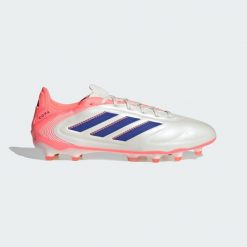 Buty piłkarskie Copa Pure 3 Pro Firm Ground. Białe buty sportowe męskie Adidas, bez zapięcia, do piłki nożnej. Za 630.55 zł.