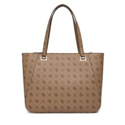 Torebka Guess. Brązowe torebki do ręki damskie Guess, z aplikacjami, bez dodatków. Za 579.99 zł.