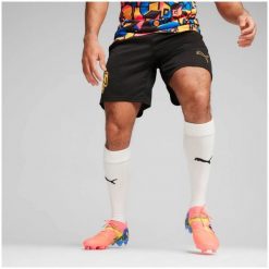 Spodenki piłkarskie męskie PUMA Neymar Jr. Czarne krótkie spodenki sportowe męskie Puma, m, bez wzorów, z materiału, na fitness i siłownię. Za 159.99 zł.
