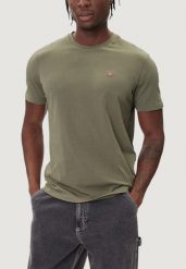 Koszulka crop top Mężczyzna NAPAPIJRI SALIS SS. Zielone koszulki sportowe męskie Napapijri, m, bez wzorów, z bawełny, bez kołnierzyka, bez ramiączek. Za 198.85 zł.
