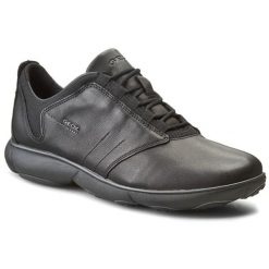 Półbuty Geox. Czarne półbuty na co dzień męskie Geox, bez zapięcia. Za 379.99 zł.
