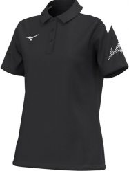 Damska koszulka polo Mizuno RB Wos. Czarne koszulki sportowe damskie Mizuno, m, bez wzorów, z materiału, bez kołnierzyka, bez ramiączek, na fitness i siłownię. Za 171.10 zł.