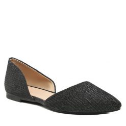 Baleriny Jenny Fairy. Czarne baleriny damskie Jenny Fairy, bez wzorów, bez obcasa. Za 89.99 zł.