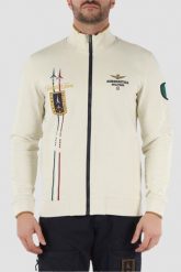 AERONAUTICA MILITARE Beżowa bluza męska Embroidered Frecce Tricolori. Brązowe bluzy męskie Aeronautica Militare, l, bez wzorów, bez kaptura. W wyprzedaży za 559.99 zł.