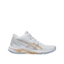 Buty do siatkówki ASICS Netburner Ballistic FF MT 4 Białe. Białe obuwie sportowe damskie Asics, bez wzorów, z syntetyku, do siatkówki. Za 611.40 zł.