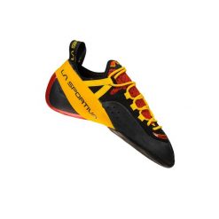 Buty wspinaczkowe La Sportiva Genius. Czerwone buty sportowe męskie La Sportiva, bez zapięcia, wspinaczkowe. W wyprzedaży za 549.95 zł.